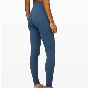Lululemon align size 4 28” petrol blue leggings